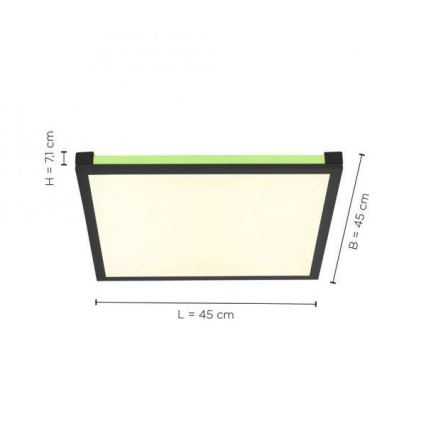 Leuchten Direkt 11621-18 - Plafón LED RGB regulable MARIO LED/24W/230V 2700-5000K + CR