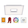 Leuchten Direkt 11645-16 - Plafón LED RGB regulable RECESS LED/22,5W/230V + LED/5W + control remoto
