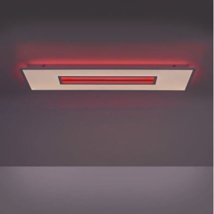 Leuchten Direkt 11646-16 - Lámpara de techo regulable LED RGB RECESS LED/41W/230V + LED/7,5W + mando a distancia