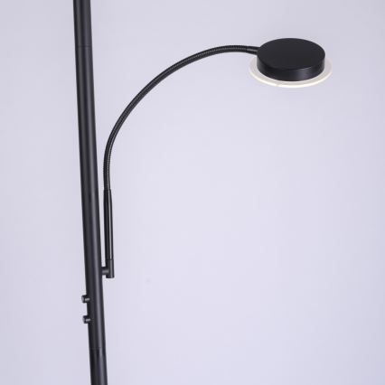 Leuchten Direkt 11709-18 - Lámpara de pie regulable LED HANS LED/22W/230V + LED/4W