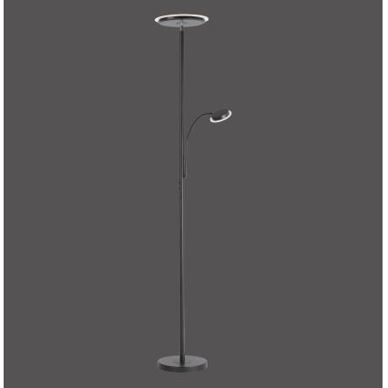 Leuchten Direkt 11709-18 - Lámpara de pie regulable LED HANS LED/22W/230V + LED/4W