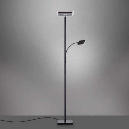 Leuchten Direkt 11710-18 - Lámpara de pie LED regulable HANS LED/21,5W/230V + LED/4W