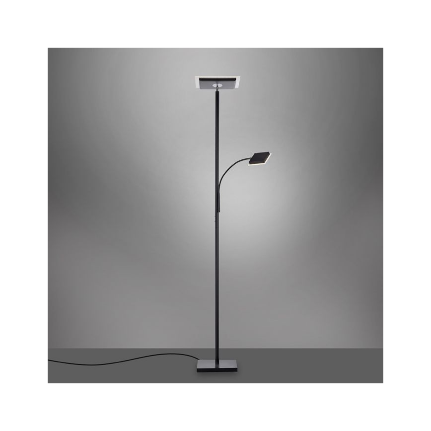Leuchten Direkt 11710-18 - Lámpara de pie LED regulable HANS LED/21,5W/230V + LED/4W