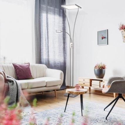 Leuchten Direkt 11722-55 - Lámpara LED regulable MARIAN LED/33,5W/230V + LED/3,6W