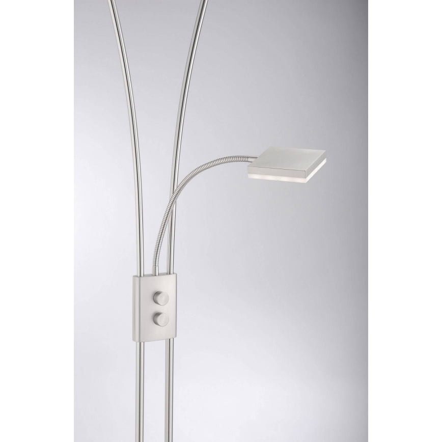 Leuchten Direkt 11776-55 - Lámpara de pie LED regulable HELIA LED/16,8W/230V + 2xLED/3,8W