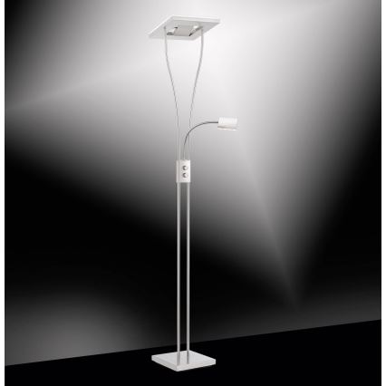 Leuchten Direkt 11776-55 - Lámpara de pie LED regulable HELIA LED/16,8W/230V + 2xLED/3,8W