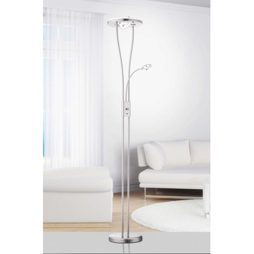 Leuchten Direkt 11778-55 - Lámpara de pie LED regulable HELIA LED/16,8W/230V + 2xLED/3,8W