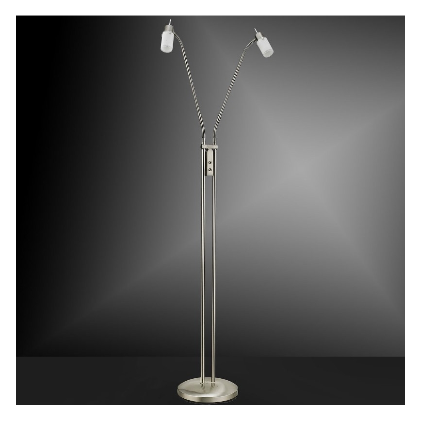 Leuchten Direkt 11937-55 - Lámpara de pie LED MAX LED 2xGU10/4W/230V
