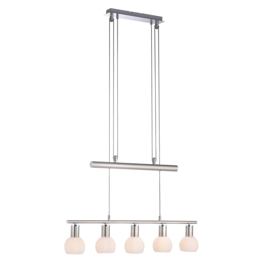 Leuchten Direkt 11939-55 - Lámpara colgante BENEDICTO 5xE14/40W/230V