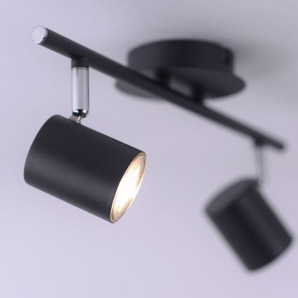 Leuchten Direkt 11942-13 - Foco LED TARIK 2xGU10/5W/230V antracita