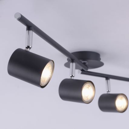 Leuchten Direkt 11944-13 - Foco LED TARIK 4xGU10/5W/230V antracita