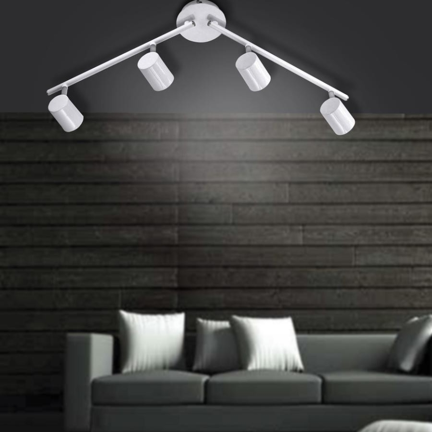Leuchten Direkt 11944-16 - Foco LED TARIK 4xGU10/5W/230V blanco