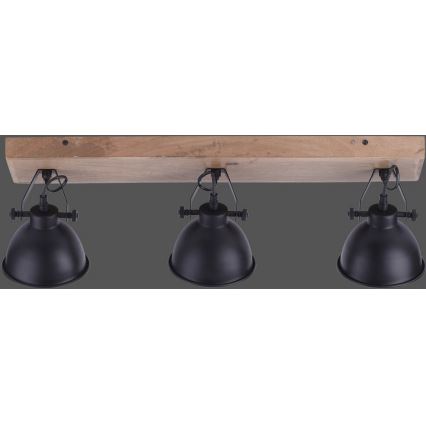 Leuchten Direkt 11983-18 - Foco SAMIA 3xE14/40W/230V negro