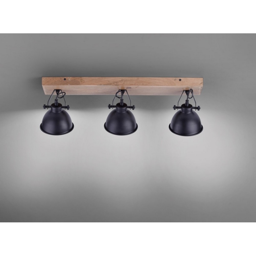 Leuchten Direkt 11983-18 - Foco SAMIA 3xE14/40W/230V negro