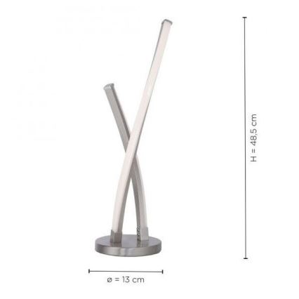 Leuchten Direkt 11991-55 - Lámpara de mesa LED RGB regulable SWING LED/9,5W/230V 2700-5000K + mando a distancia