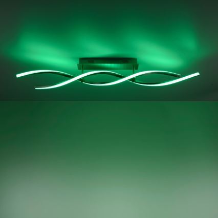 Leuchten Direkt 11993-55 - Lámpara de suspensión LED RGB regulable SWING 2xLED/8,5W/230V 2700-5000K + mando a distancia