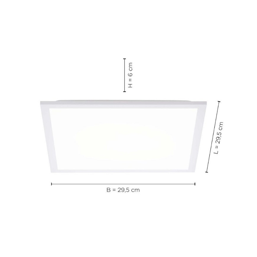 Leuchten Direkt 12200-16 - Plafón LED FLAT LED/17W/230V