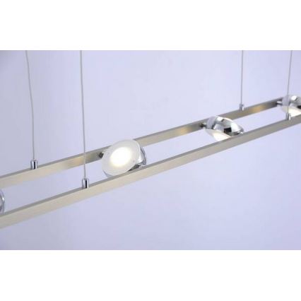 Leuchten Direkt 12470-55 - Lámpara de araña LED RGB regulable en OPTI 8xLED/3W/230V + mando a distancia