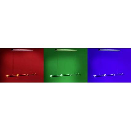 Leuchten Direkt 12470-55 - Lámpara de araña LED RGB regulable en OPTI 8xLED/3W/230V + mando a distancia