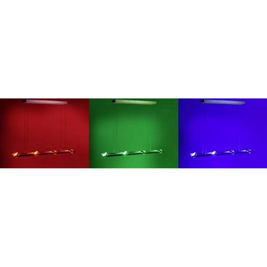 Leuchten Direkt 12470-55 - Lámpara de araña LED RGB regulable en OPTI 8xLED/3W/230V + mando a distancia