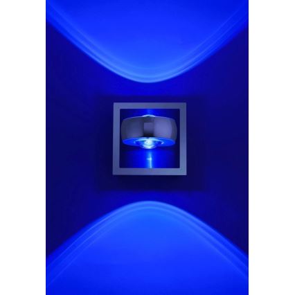 Leuchten Direkt 12471-55 -LED RGBW Foco de pared regulable OPTI LED/6W/230V 2700-5000K + mando a distancia