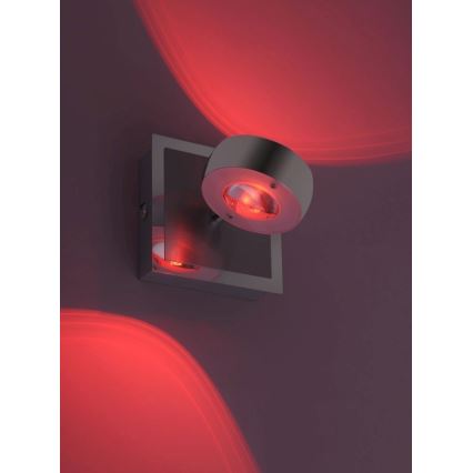 Leuchten Direkt 12471-55 -LED RGBW Foco de pared regulable OPTI LED/6W/230V 2700-5000K + mando a distancia