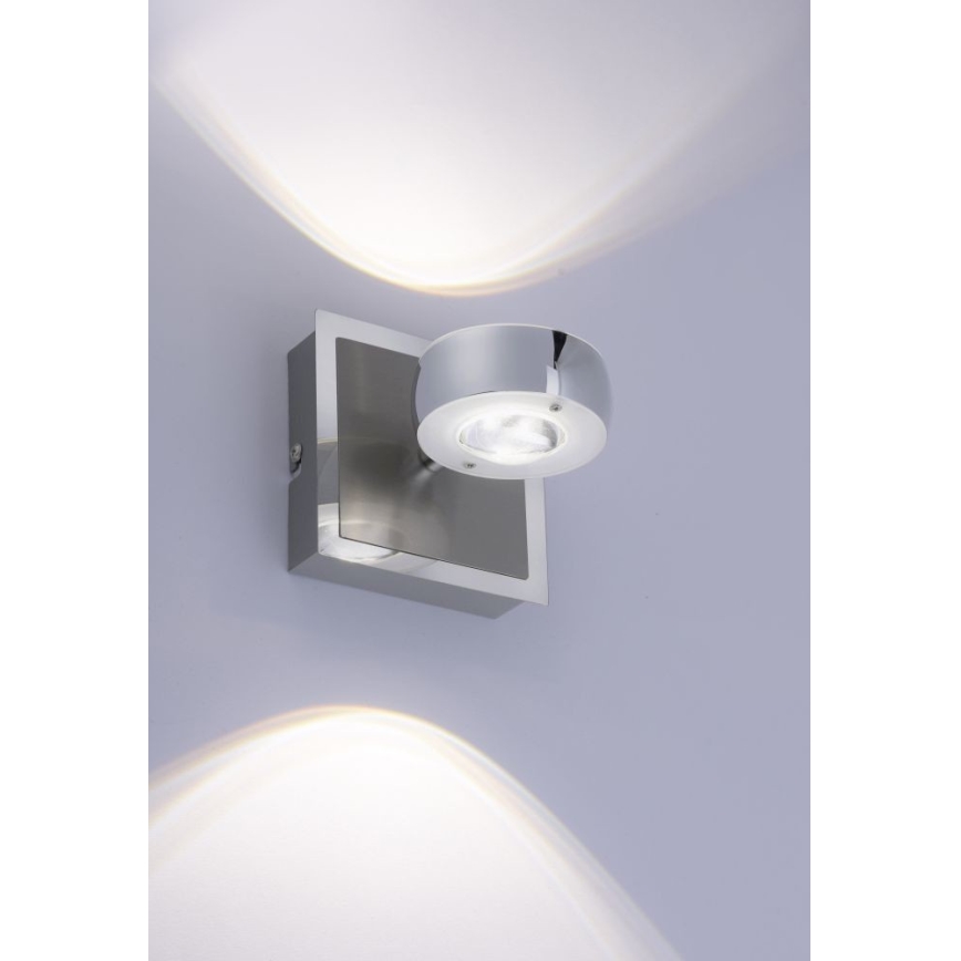 Leuchten Direkt 12471-55 -LED RGBW Foco de pared regulable OPTI LED/6W/230V 2700-5000K + mando a distancia