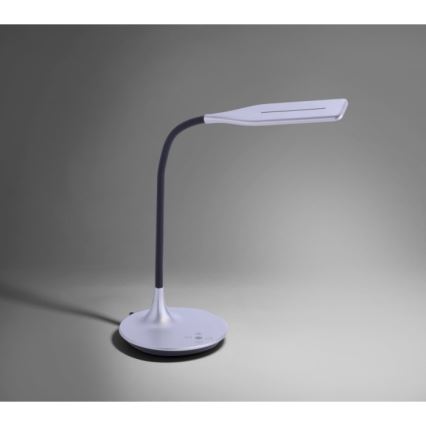 Leuchten Direkt 13061-21 - Lámpara de mesa táctil LED regulable RAFAEL LED/5W/230V 2700-6000K plata