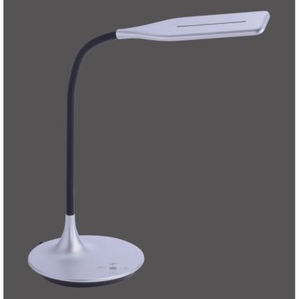 Leuchten Direkt 13061-21 - Lámpara de mesa táctil LED regulable RAFAEL LED/5W/230V 2700-6000K plata