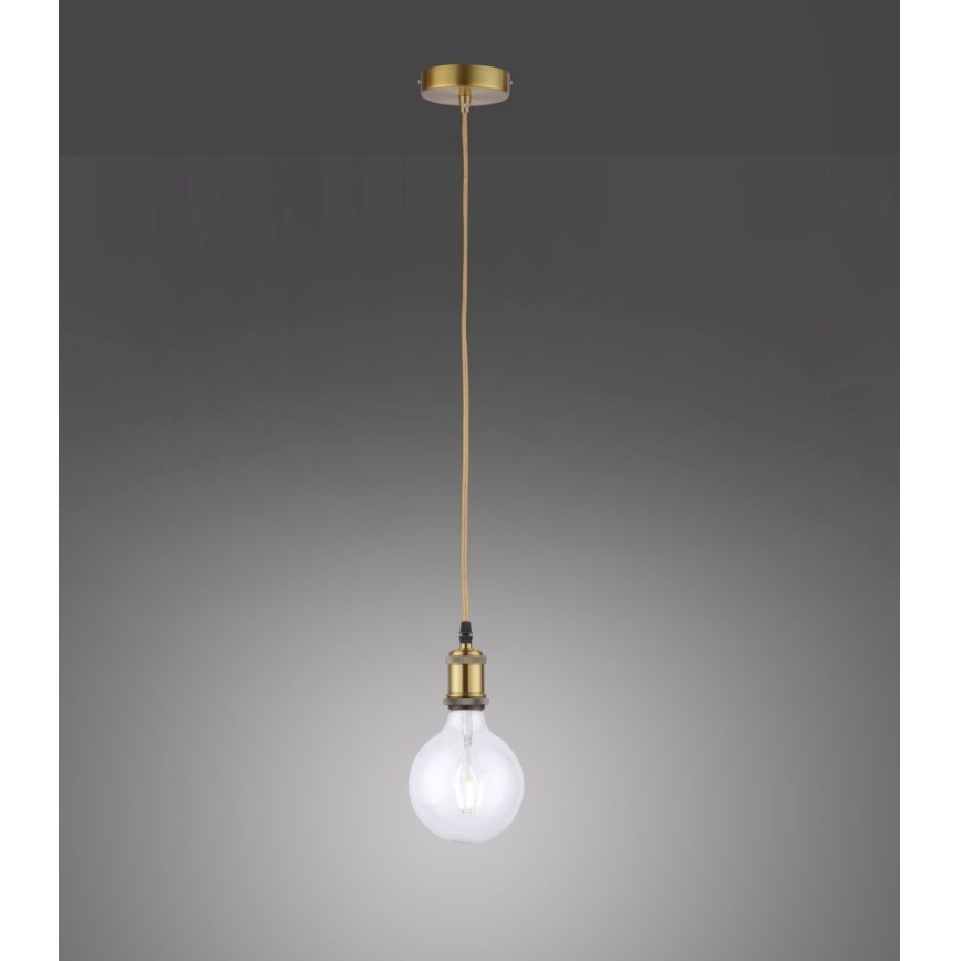 Leuchten Direkt 13570-60 - Lámpara colgante DIY 1xE27/60W/230V latón