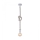 Leuchten Direkt 13572-16 - Lámpara colgante DIY 1xE27/10W/230V blanco