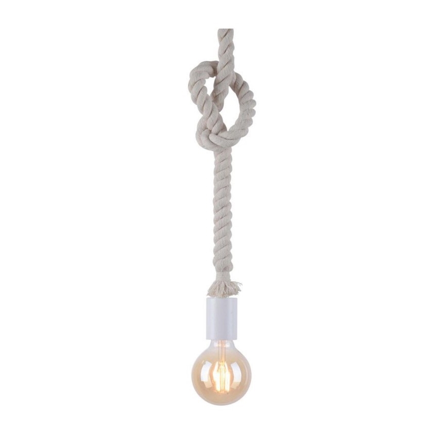 Leuchten Direkt 13572-16 - Lámpara colgante DIY 1xE27/10W/230V blanco