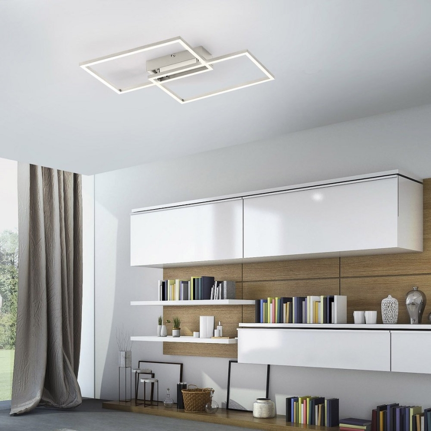 Leuchten Direkt 14018-55 - LED Lámpara de techo regulable IVEN 2xLED/15W/230V + CR