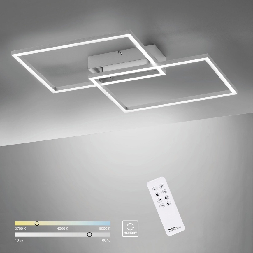 Leuchten Direkt 14018-55 - LED Lámpara de techo regulable IVEN 2xLED/15W/230V + CR