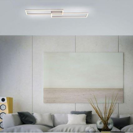 Leuchten Direkt 14023-55 - Lámpara de techo LED regulable IVEN 2xLED/15,1W/230V