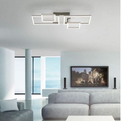 Leuchten Direkt 14030-55 - Lámpara de suspensión LED IVEN 2xLED/12W/230V + 2xLED/5,5W