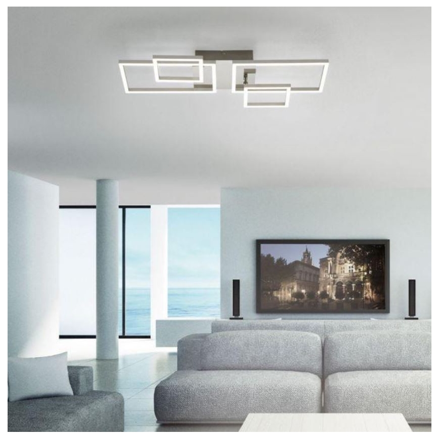 Leuchten Direkt 14030-55 - Lámpara de suspensión LED IVEN 2xLED/12W/230V + 2xLED/5,5W