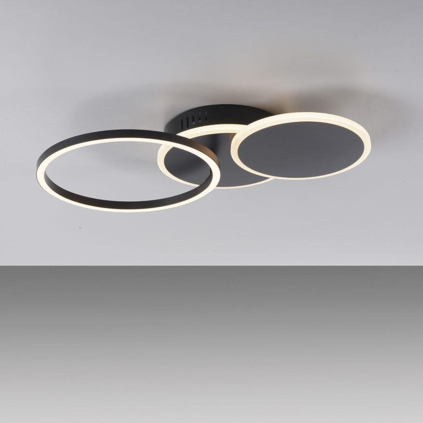 Leuchten Direkt 14116-18 - Plafón LED SEVENT LED/25,5W/230V negro