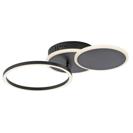 Leuchten Direkt 14116-18 - Plafón LED SEVENT LED/25,5W/230V negro