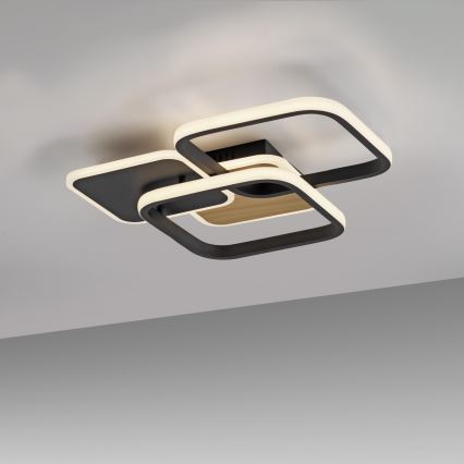 Leuchten Direkt 14117-78 - Plafón LED SEVENT LED/36W/230V negro/marrón