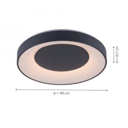 Leuchten Direkt 14346-18 -LED RGB Plafón regulable ANIKA LED/26,5W/230V Tuya 2700-5000K + mando a distancia