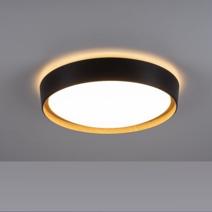 Leuchten Direkt 1434718 - Plafón LED regulable EMILIA 28,8W/230V negro