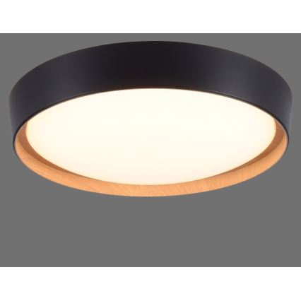Leuchten Direkt 1434718 - Plafón LED regulable EMILIA 28,8W/230V negro