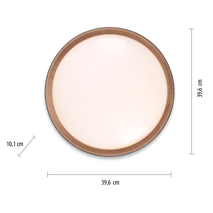 Leuchten Direkt 1434718 - Plafón LED regulable EMILIA 28,8W/230V negro