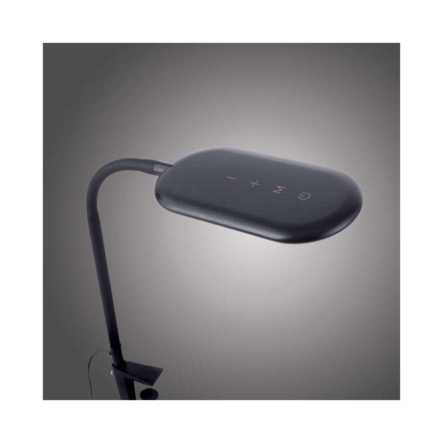 Leuchten Direkt 14404-18 - Lámpara de mesa LED regulable con clip KELLY LED/7W/230V 3000/4000/6000K