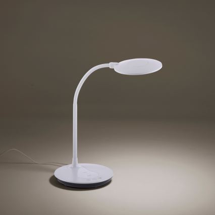 Leuchten Direkt 14416-16 - Lámpara de mesa LED regulable con carga inalámbrica ASTRID LED/5W/230V 3000/4000/5500K + USB