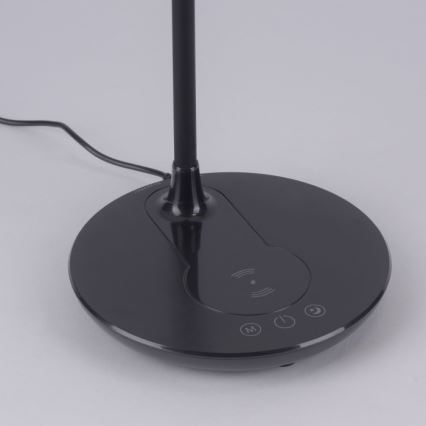 Leuchten Direkt 14416-18 - Lámpara de mesa LED regulable con cargador inalámbrico ASTRID LED/5W/230V 3000/4000/5500K + USB
