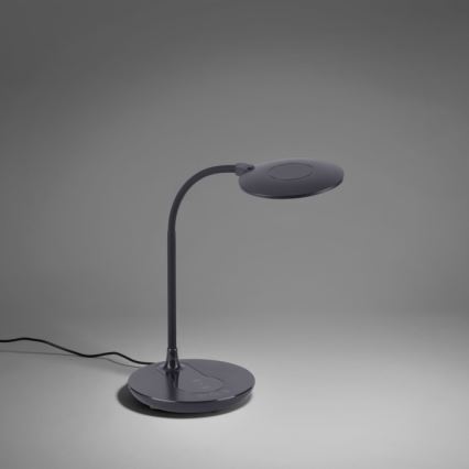 Leuchten Direkt 14416-18 - Lámpara de mesa LED regulable con cargador inalámbrico ASTRID LED/5W/230V 3000/4000/5500K + USB