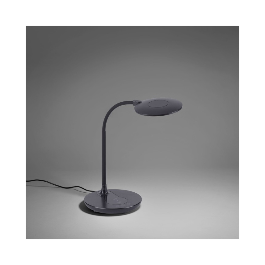 Leuchten Direkt 14416-18 - Lámpara de mesa LED regulable con cargador inalámbrico ASTRID LED/5W/230V 3000/4000/5500K + USB