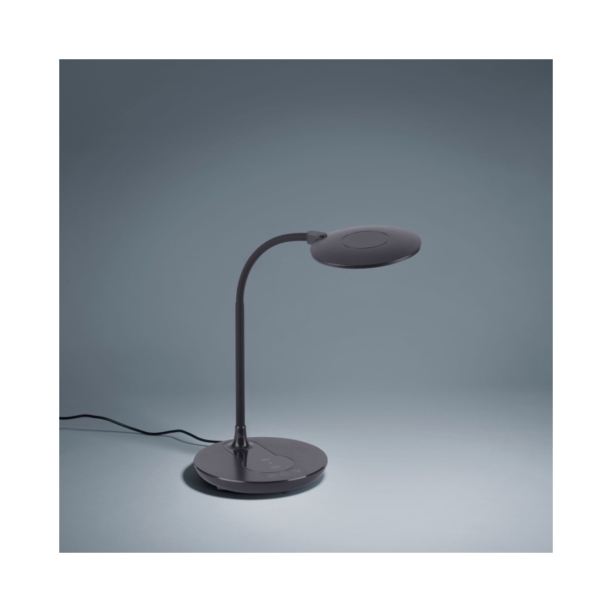 Leuchten Direkt 14416-18 - Lámpara de mesa LED regulable con cargador inalámbrico ASTRID LED/5W/230V 3000/4000/5500K + USB